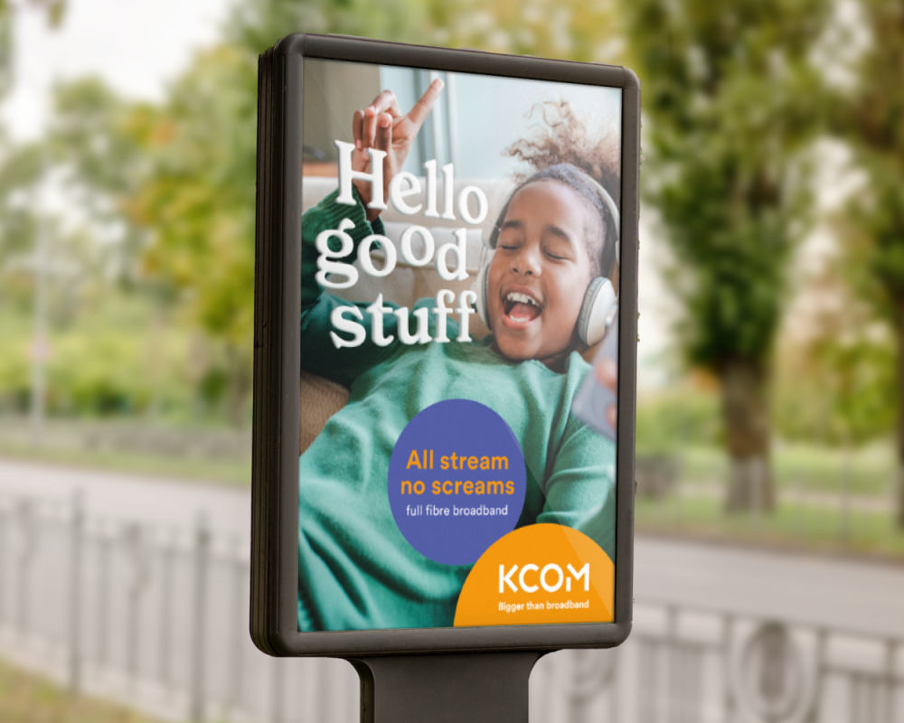 KCOM "Hello Good Stuff" 6 sheet