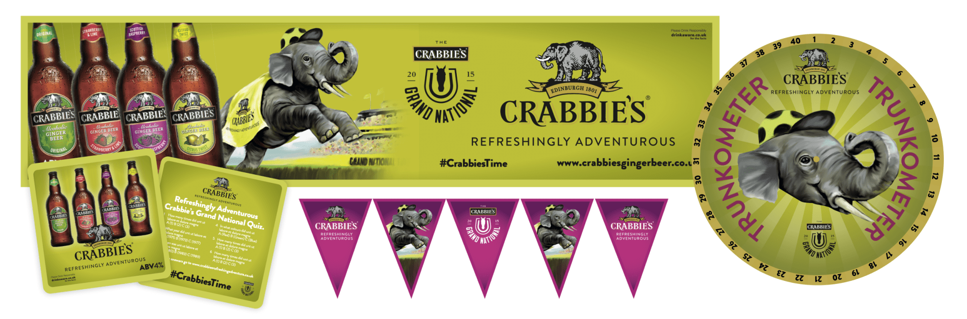 Crabbies Grand National Campaign promotional examples