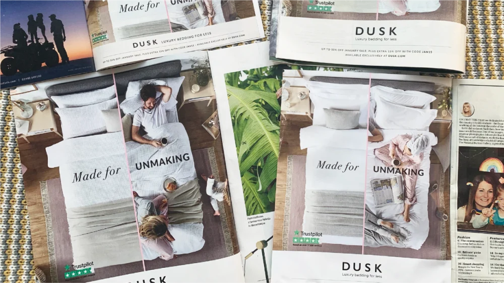 DUSK "Made for Unmaking" Press Adverts