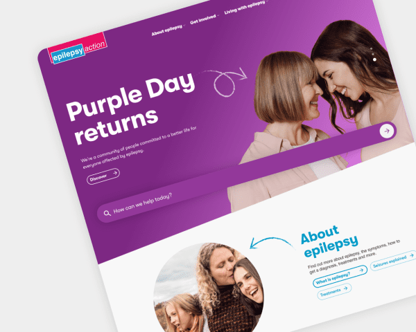 Epilepsy Action Purple Day Website Screen