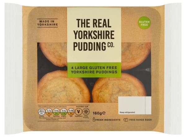 Gluten Free Yorkshire Pudding Packaging