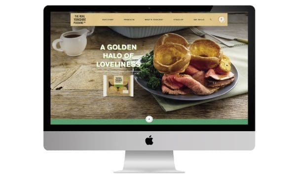 Real Yorkshire Pudding Website Screen