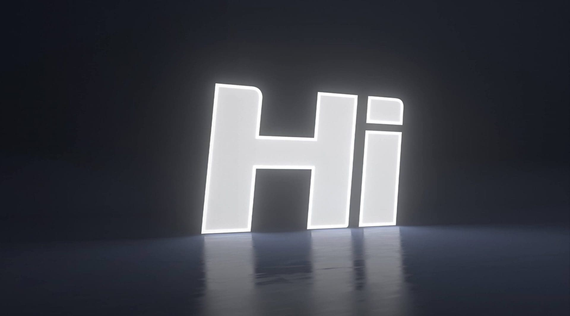 Hisense Say Hi White logo