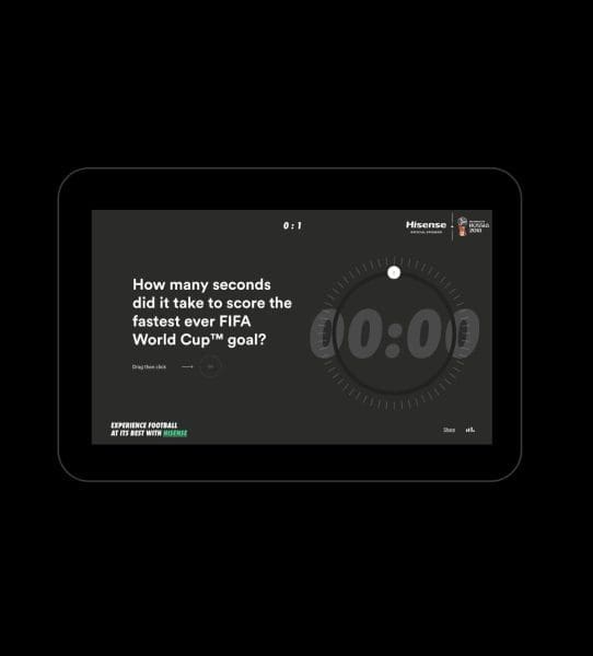 Hisense Website Incredible Moments Tablet Screen