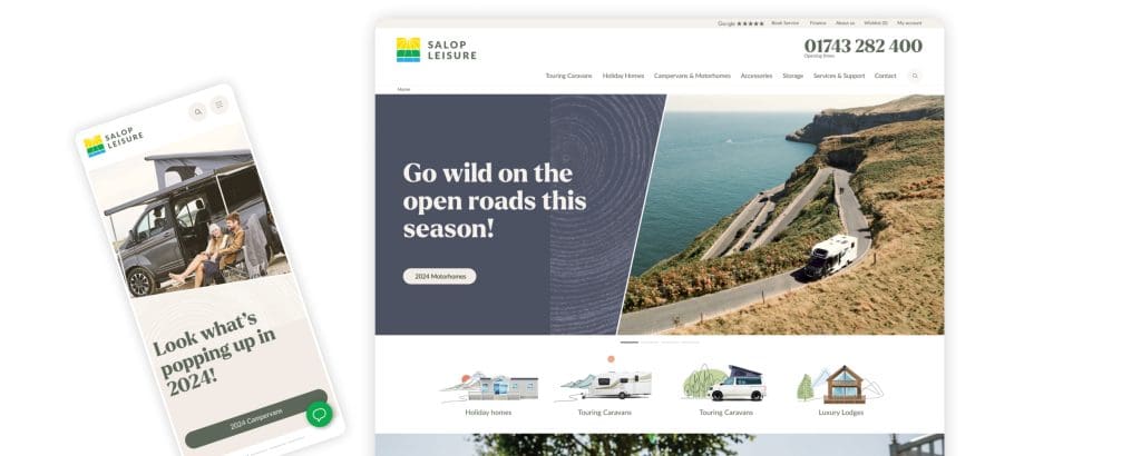 Salop Leisure Website Design