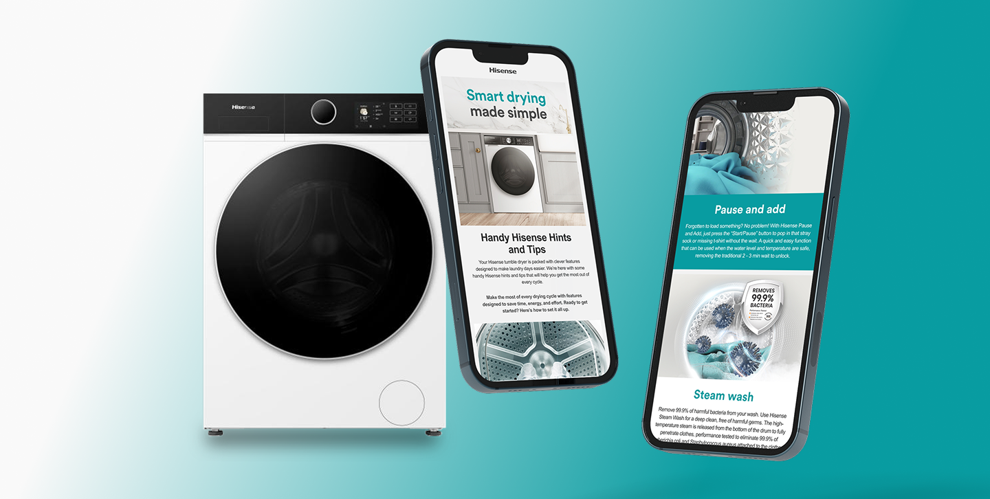 Hisense washing machine with email designs